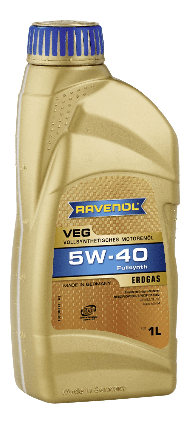 Моторное масло Ravenol VEG SAE 5W-40, 1л